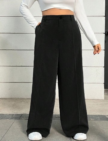 Pantaloni SHEIN CURVE, negru
