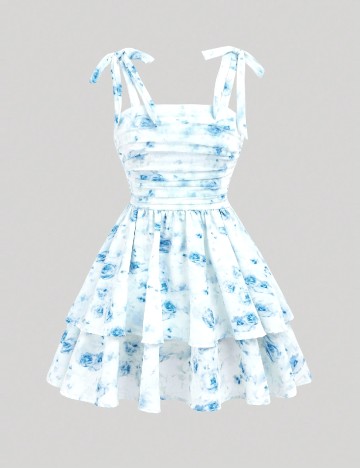 Rochie scurta Shein Kids, alb