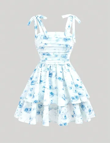 Rochie scurta Shein Kids, alb