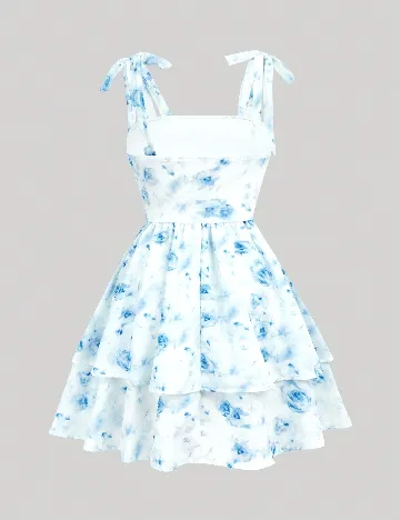 Rochie scurta Shein Kids, alb