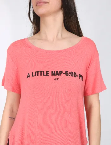 Bluza de pijama Bershka, roz