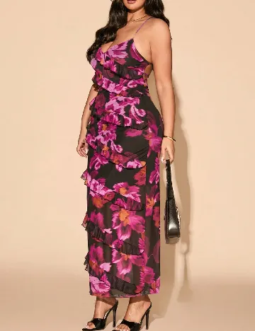 Rochie lunga SHEIN CURVE, mix culori