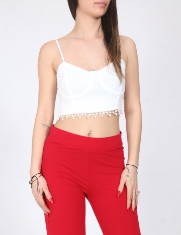 Top Bershka, alb