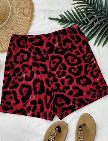 Fusta pantalon SHEIN, rosu