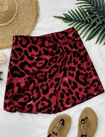 Fusta pantalon SHEIN, rosu