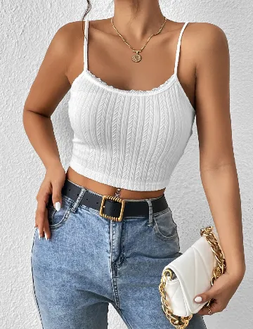 Top SHEIN, alb