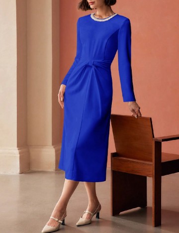 Rochie medie MOTF, albastru