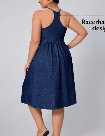 Rochie medie SHEIN CURVE, bleumarin