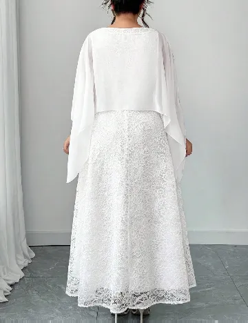 Rochie lunga SHEIN CURVE, alb