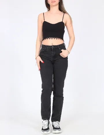 Top Bershka, negru