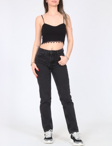 Top Bershka, negru