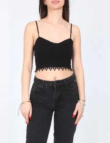 Top Bershka, negru