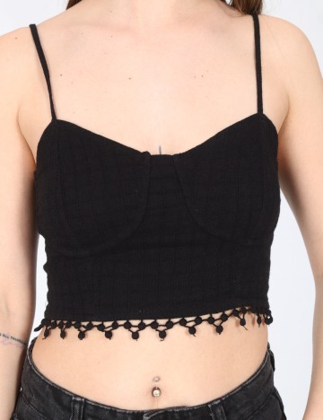 Top Bershka, negru
