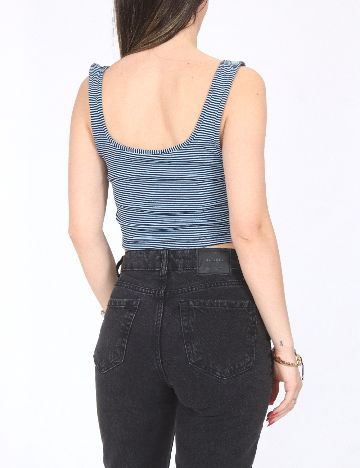 Top Zara, albastru
