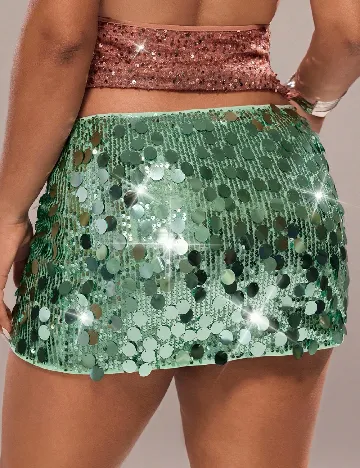 Fusta SHEIN CURVE, verde