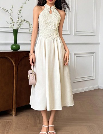 Rochie medie SHEIN, crem