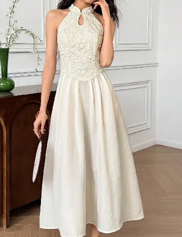 Rochie medie SHEIN, crem