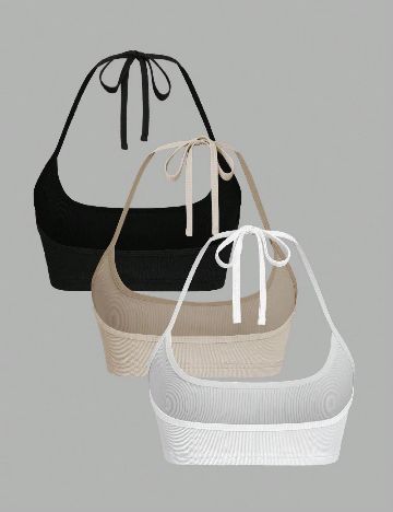 Set topuri 3 bucati SHEIN, mix culori