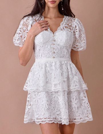 Rochie scurta SHEIN, alb