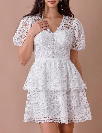 Rochie scurta SHEIN, alb