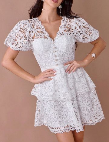 Rochie scurta SHEIN, alb