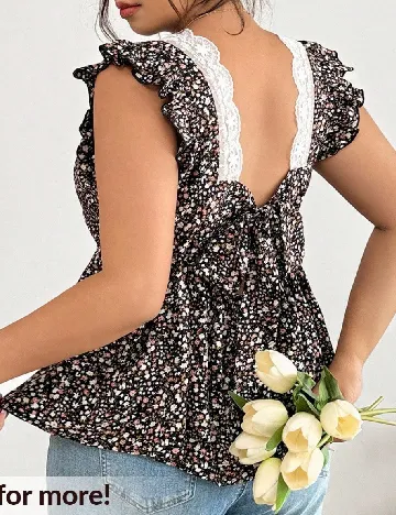 Bluza SHEIN CURVE, floral print