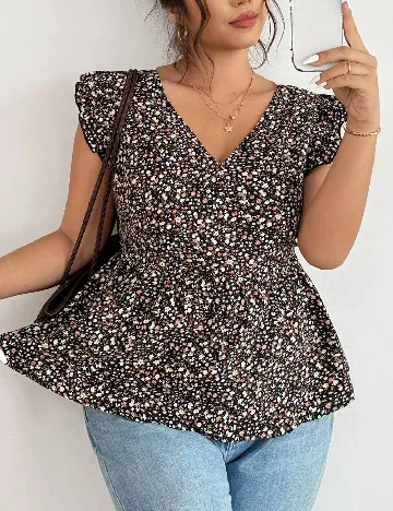 Bluza SHEIN CURVE, floral print