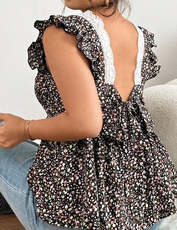 Bluza SHEIN CURVE, floral print