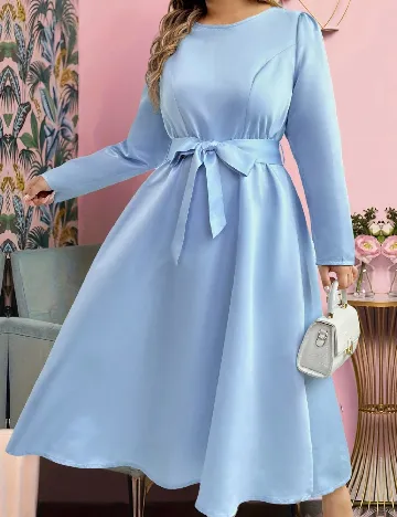 Rochie medie SHEIN CURVE, albastru