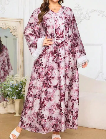 Rochie lunga SHEIN CURVE, roz