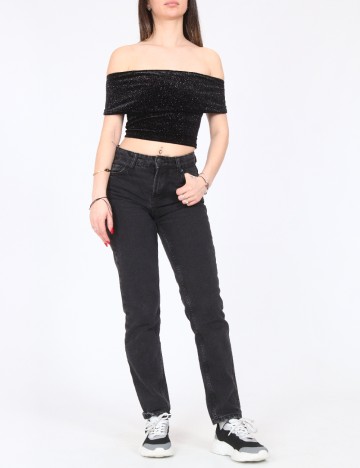 Top Bershka, negru
