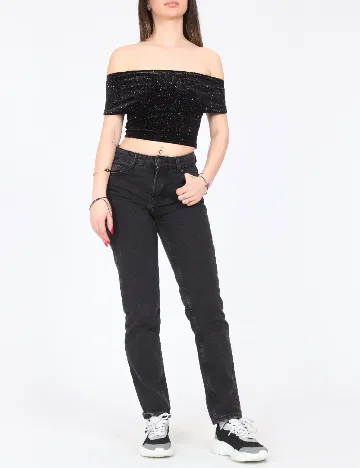 Top Bershka, negru