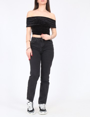 Top Bershka, negru