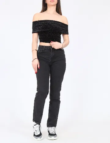 Top Bershka, negru