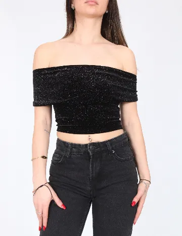 Top Bershka, negru