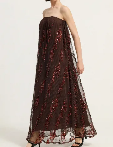 Rochie lunga SHEIN, maro