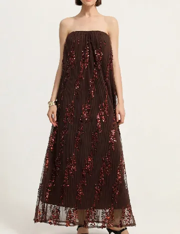 Rochie lunga SHEIN, maro