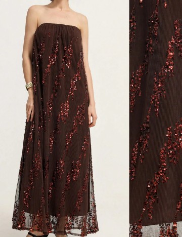 Rochie lunga SHEIN, maro