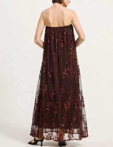 Rochie lunga SHEIN, maro