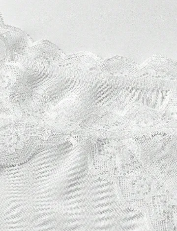 Top SHEIN CURVE, alb