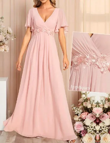 Rochie lunga Ever-Pretty, roz
