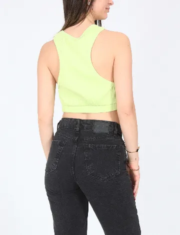 Top Zara, verde neon