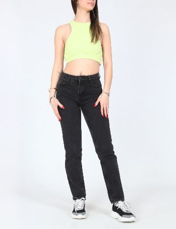 Top Zara, verde neon