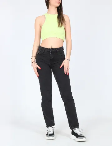 Top Zara, verde neon