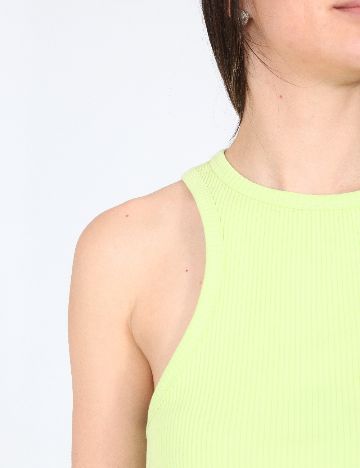 Top Zara, verde neon