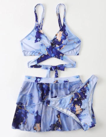 Costum de baie SHEIN, albastru