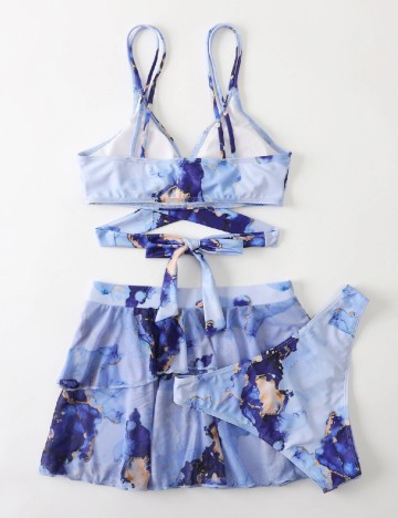 Costum de baie SHEIN, albastru