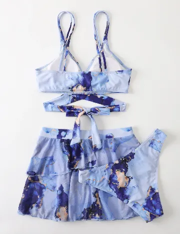 Costum de baie SHEIN, albastru