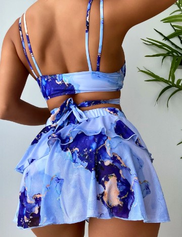 Costum de baie SHEIN, albastru