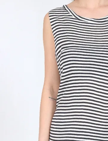 Rochie medie Zara, alb/albastru